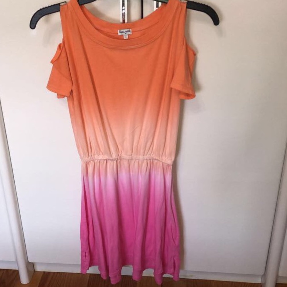 OMBRÈ PINK AND ORANGE GIRLS SUMMER DRESS (14)